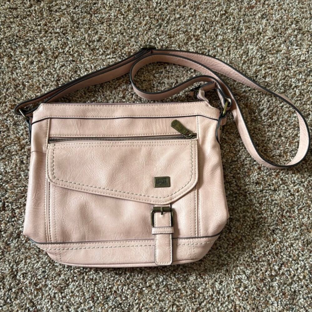 Born Concept Pink Crossbody Bag Faux Leather B.O.C. - Picture 1 of 11